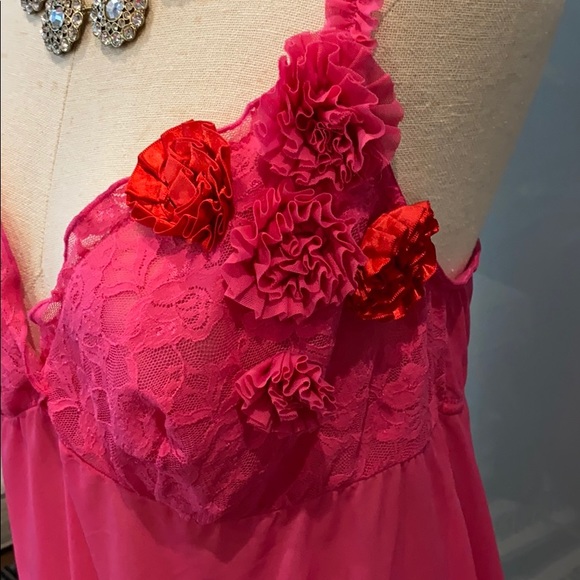 Cacique Pink Rose Cami Size 18/20 - Picture 3 of 6